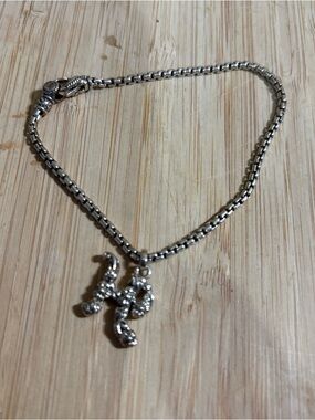 JAI BY JOHN HARDY STERLING 925 INITIAL ‘H’ CABLE 2 MM BRACELET